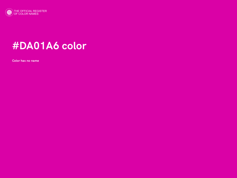 #DA01A6 color image