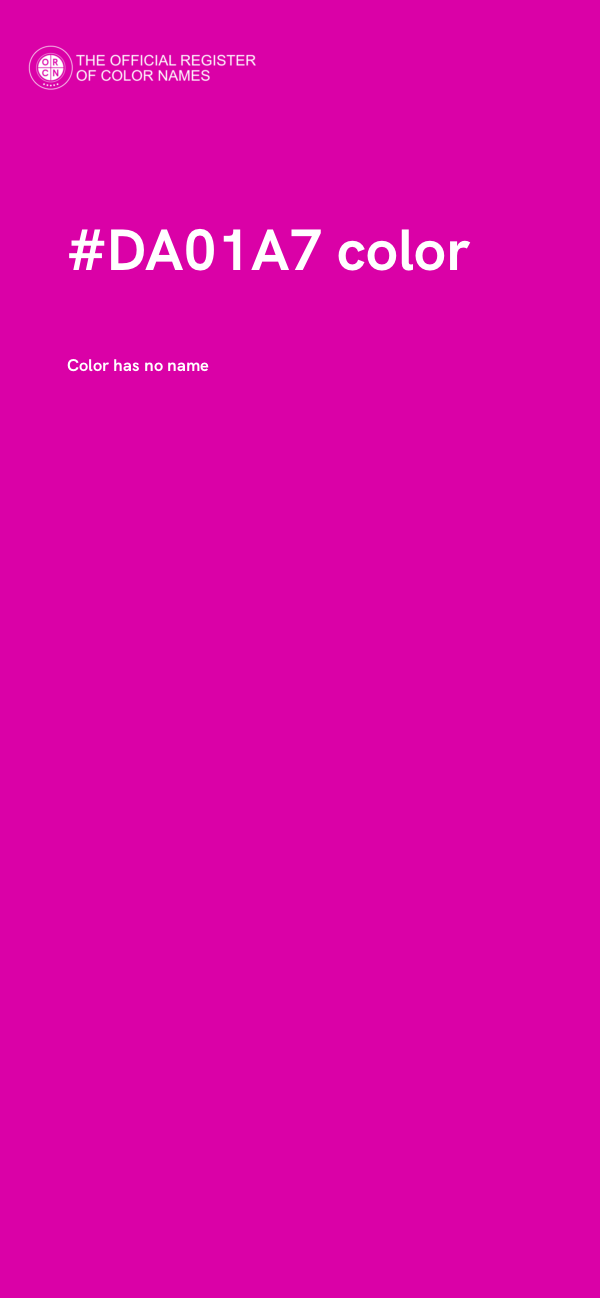 #DA01A7 color image