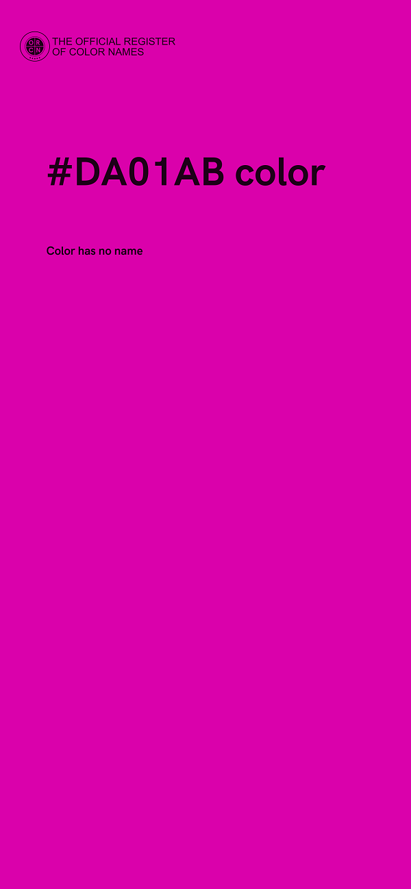 #DA01AB color image