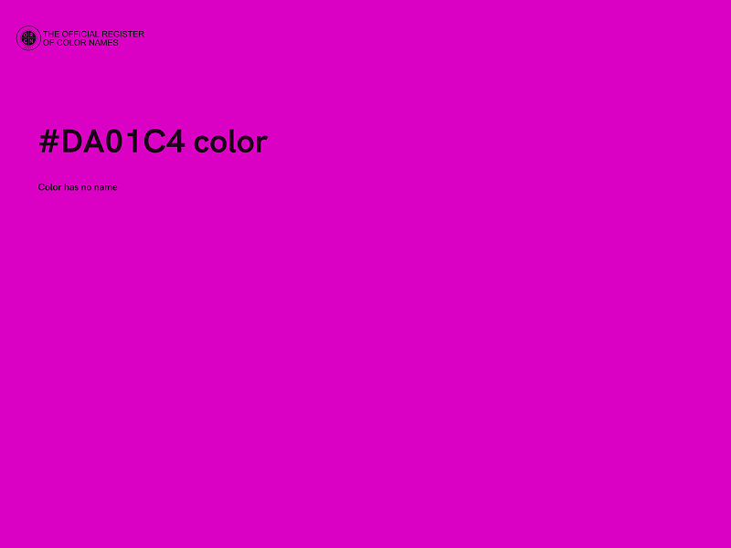 #DA01C4 color image