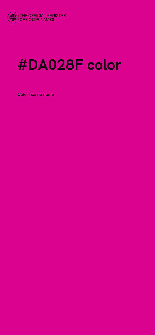 #DA028F color image