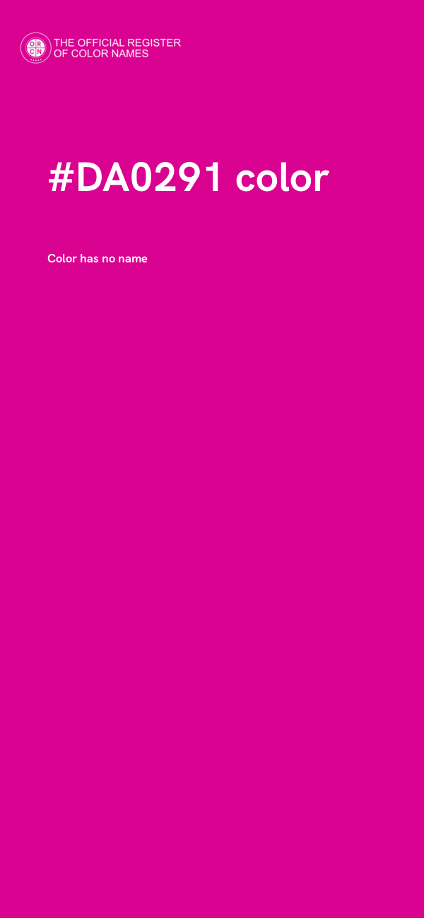 #DA0291 color image
