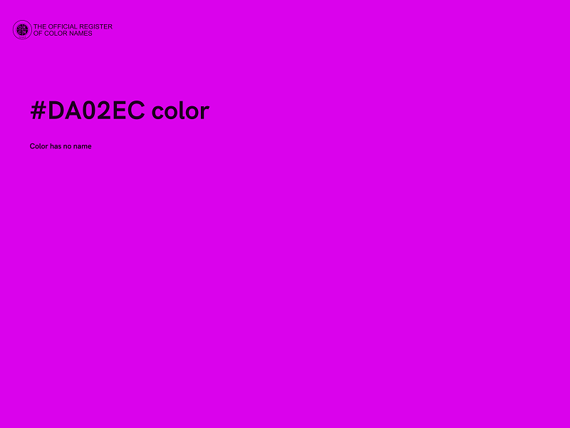 #DA02EC color image