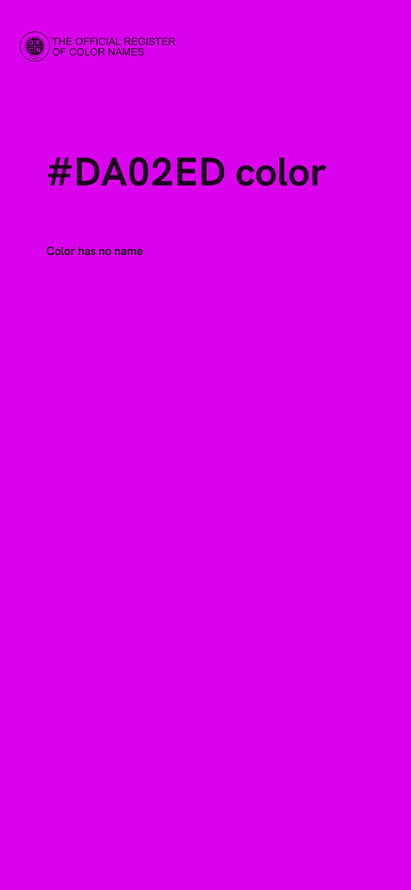 #DA02ED color image