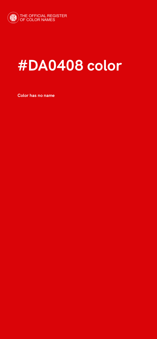 #DA0408 color image