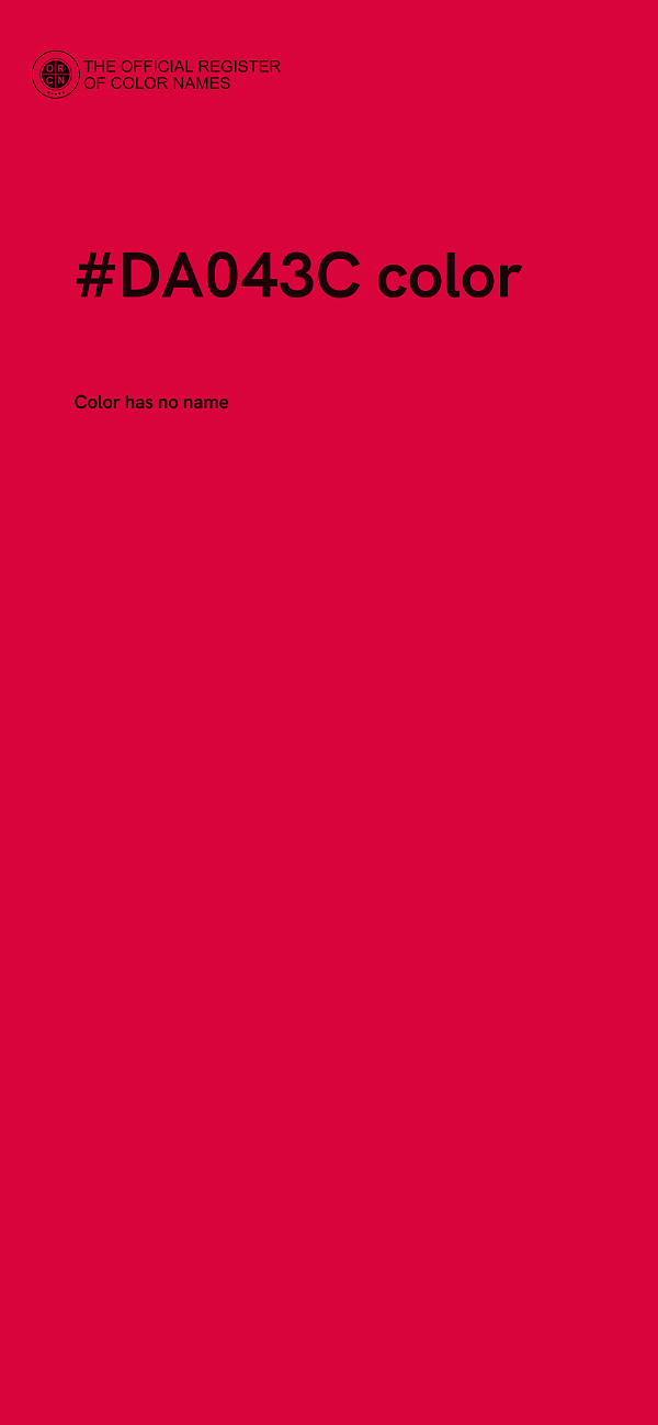 #DA043C color image