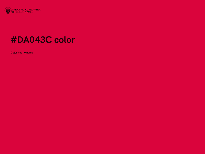 #DA043C color image