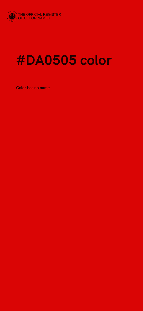 #DA0505 color image