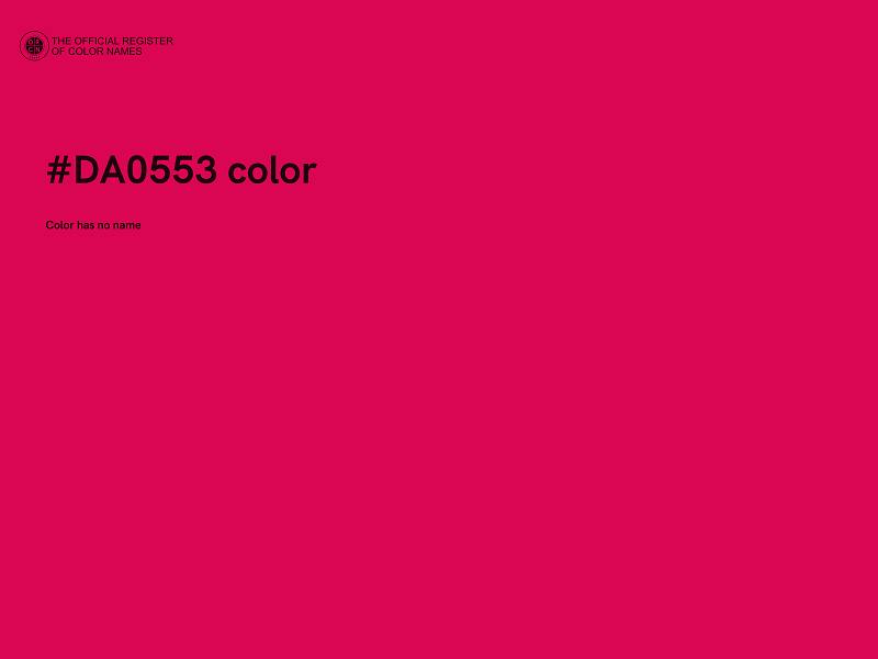 #DA0553 color image