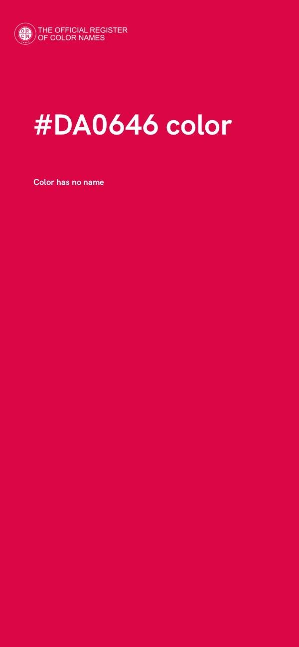 #DA0646 color image