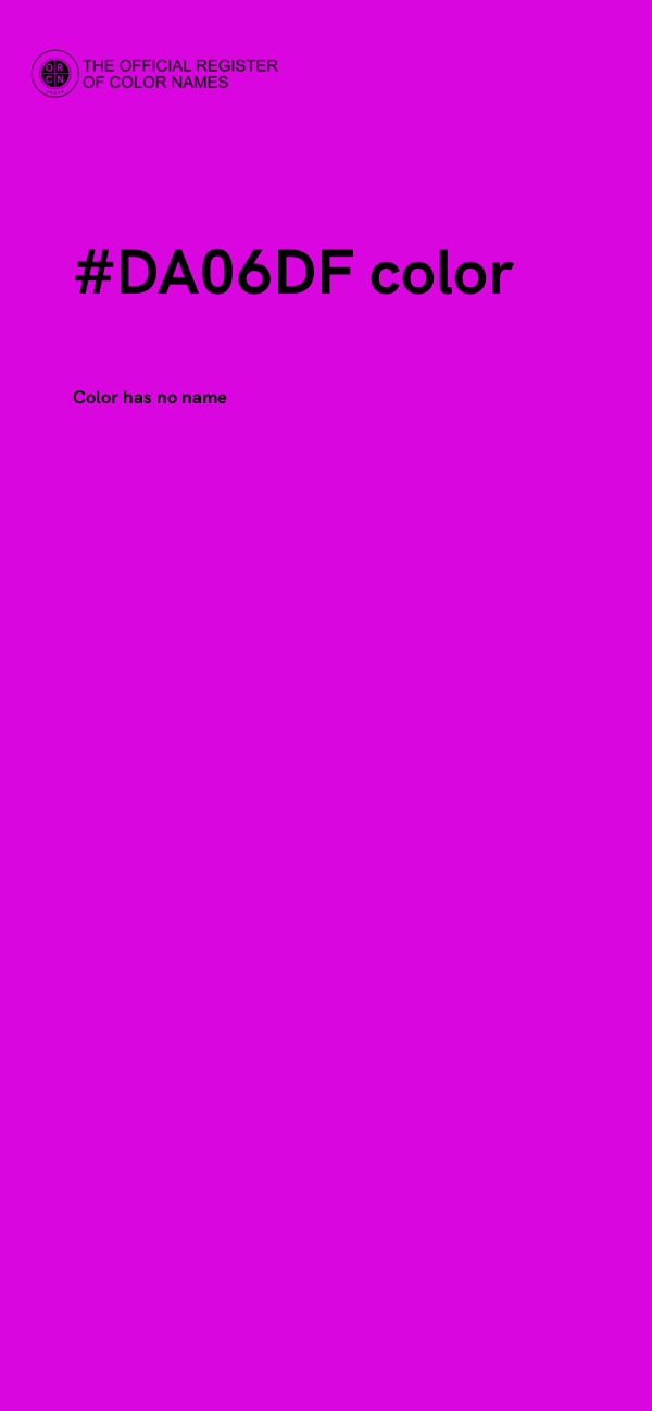 #DA06DF color image