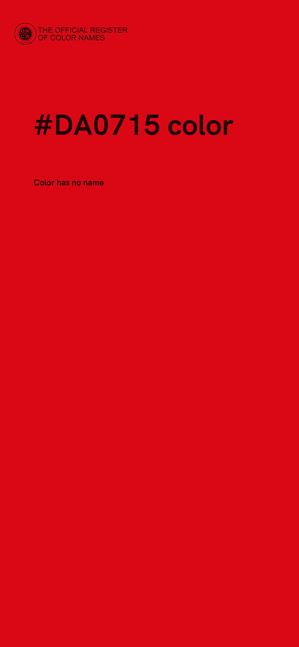 #DA0715 color image