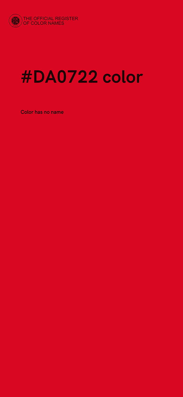 #DA0722 color image