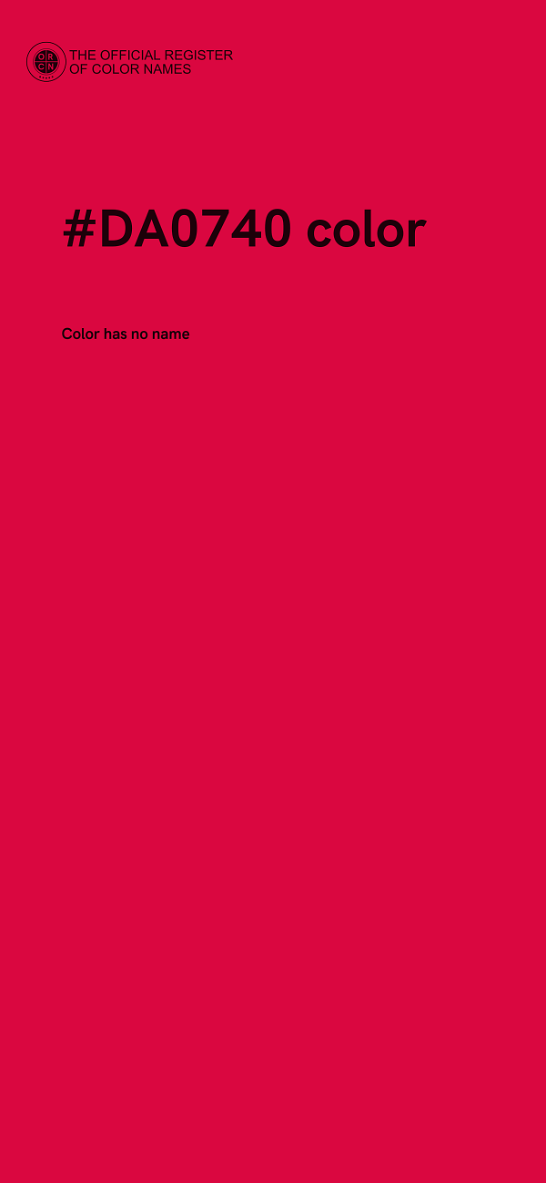 #DA0740 color image