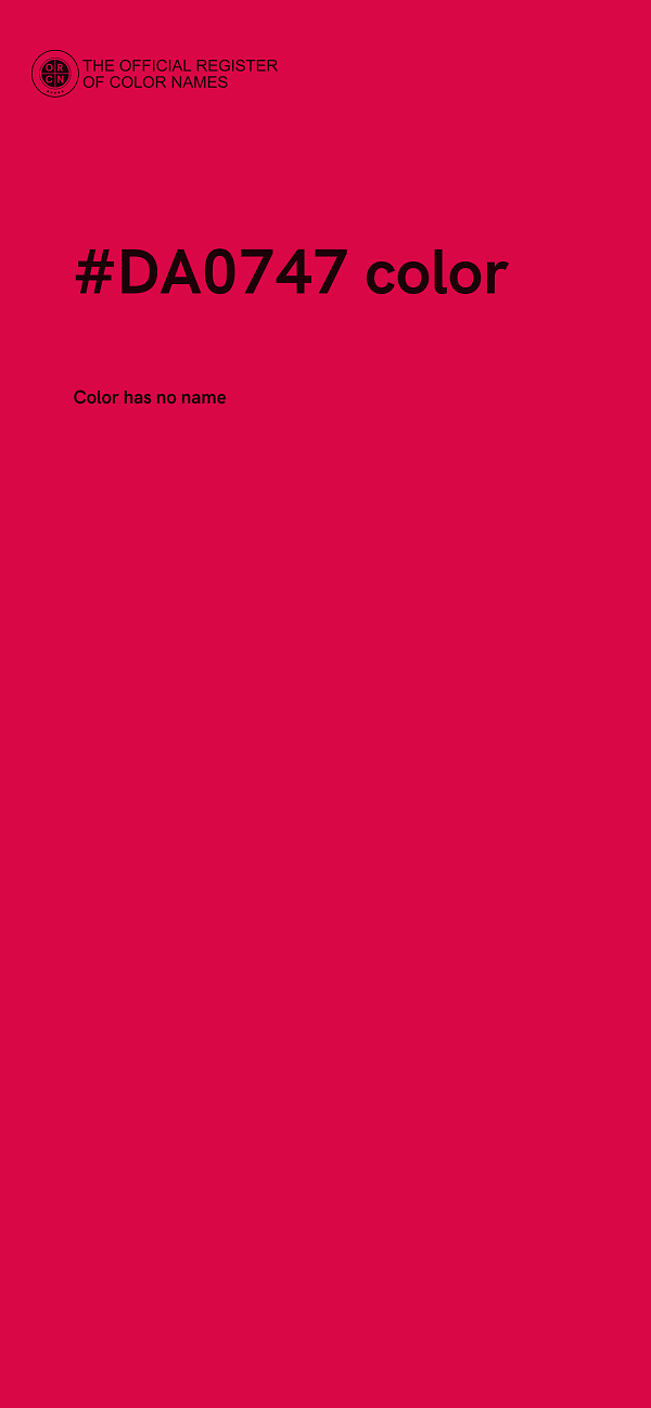 #DA0747 color image