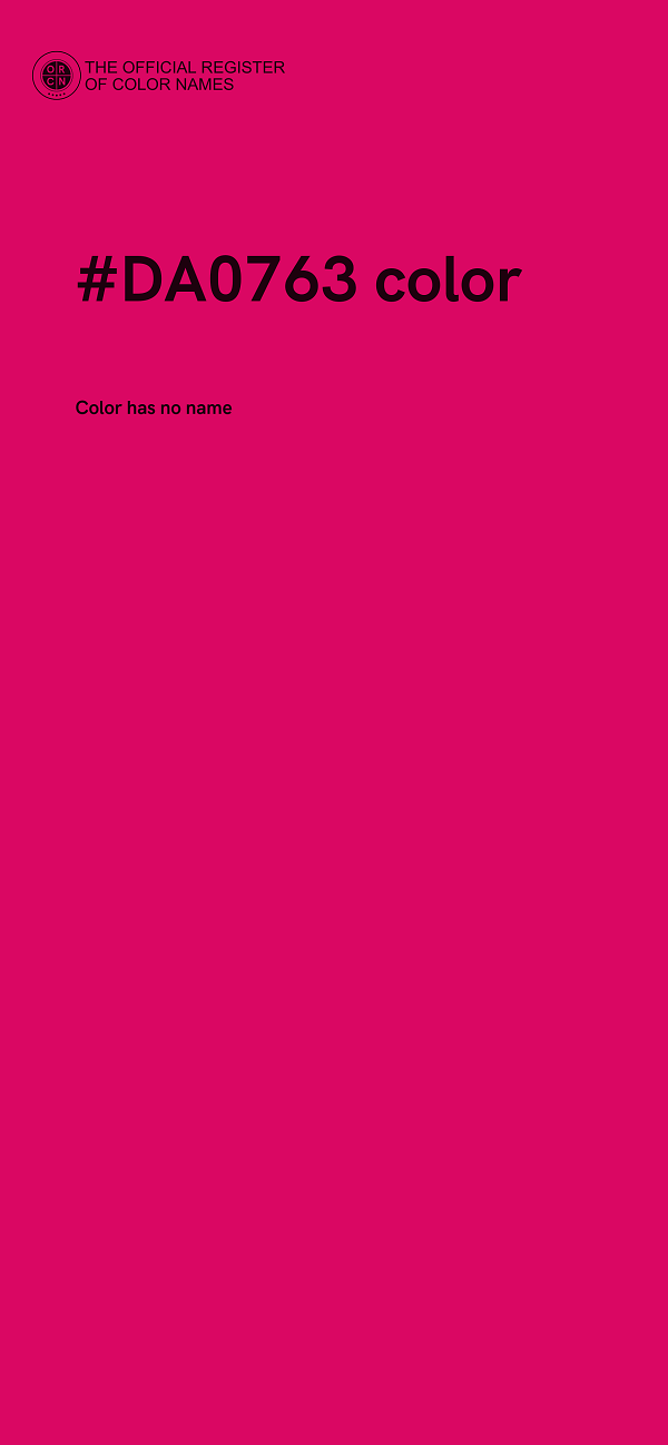 #DA0763 color image