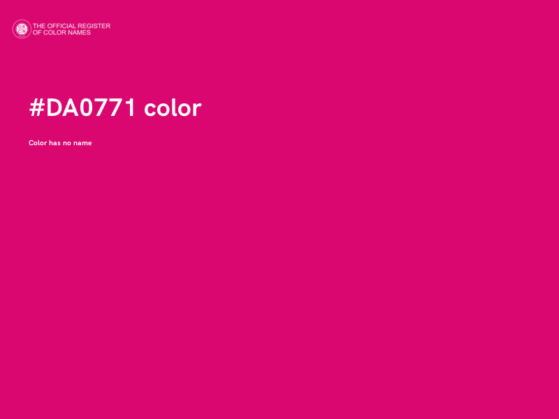 #DA0771 color image