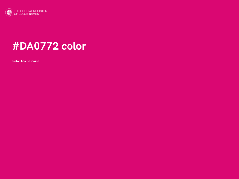 #DA0772 color image