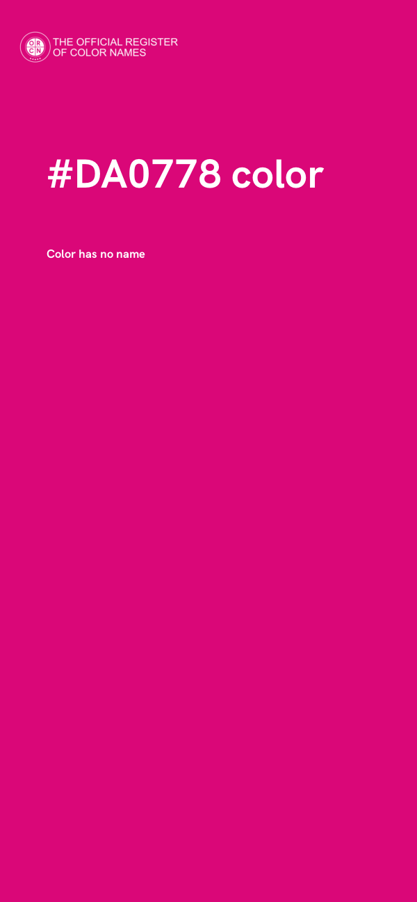 #DA0778 color image