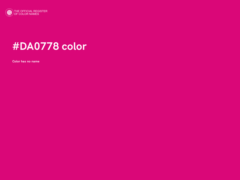 #DA0778 color image
