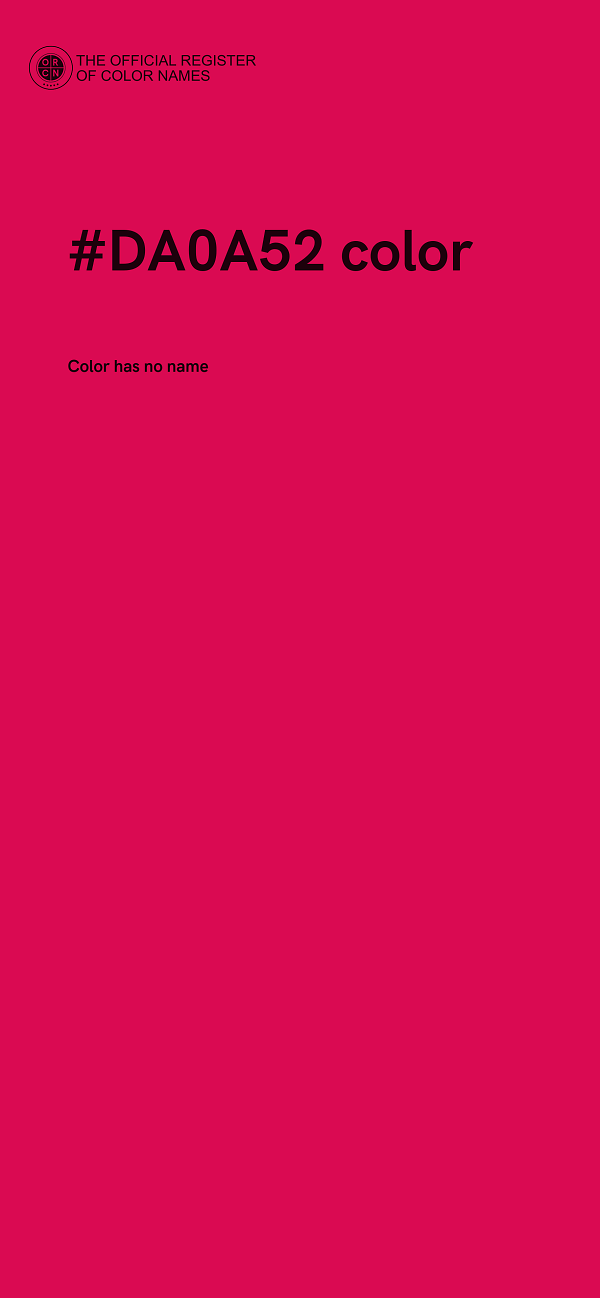 #DA0A52 color image