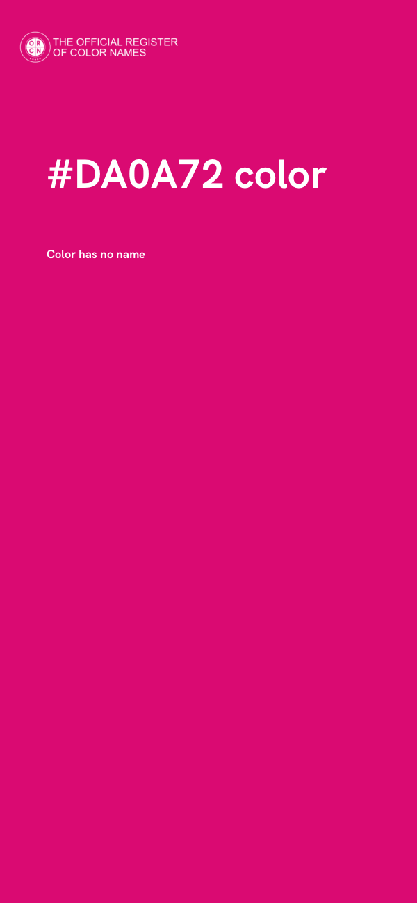 #DA0A72 color image