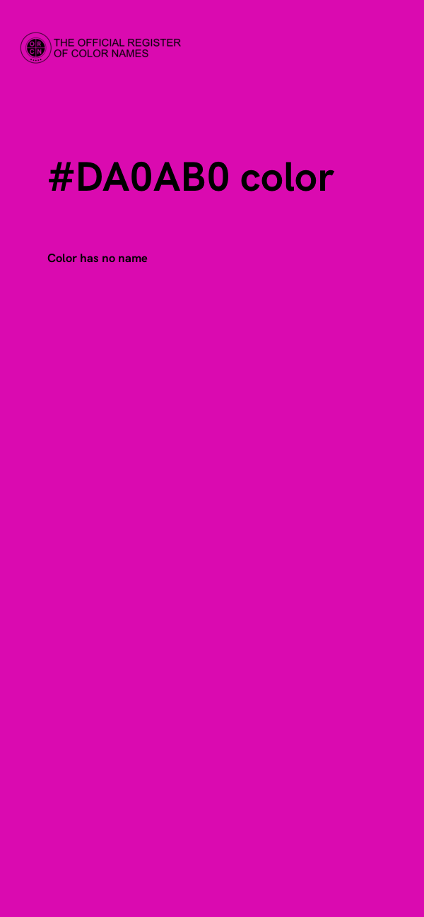 #DA0AB0 color image