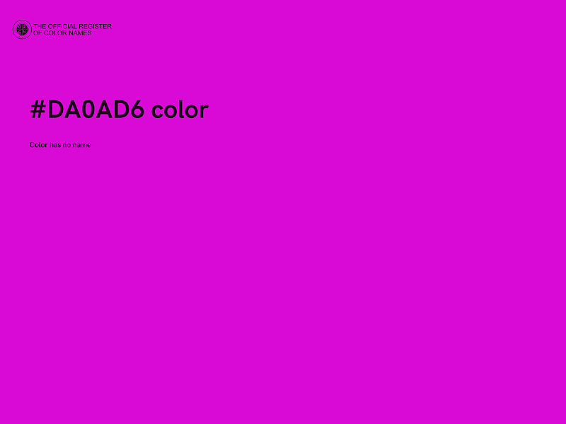 #DA0AD6 color image