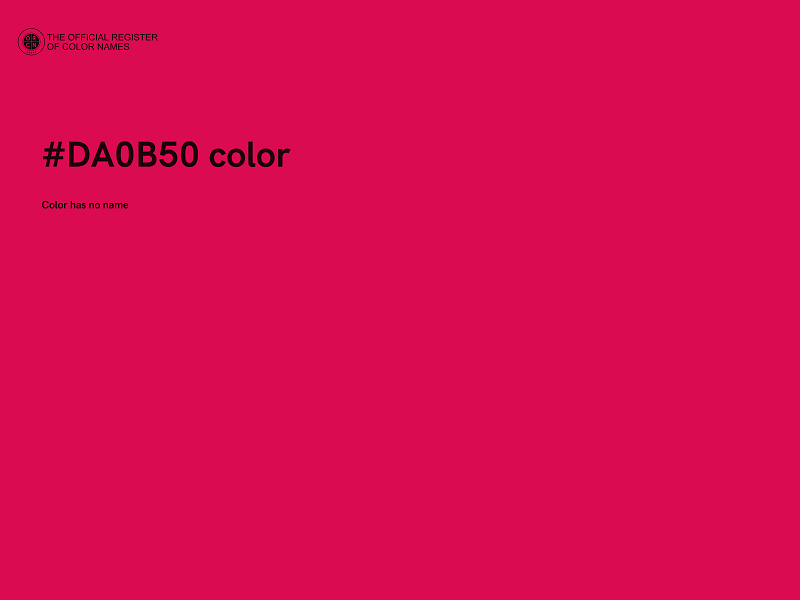 #DA0B50 color image