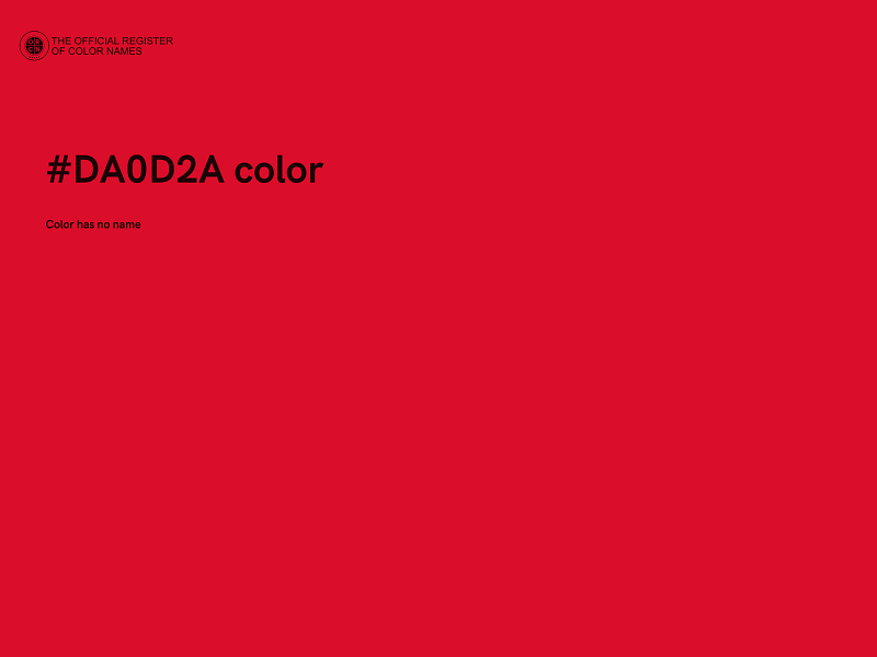 #DA0D2A color image