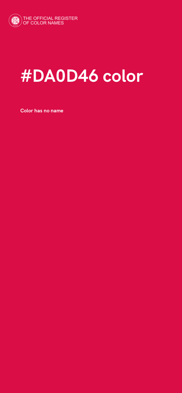#DA0D46 color image