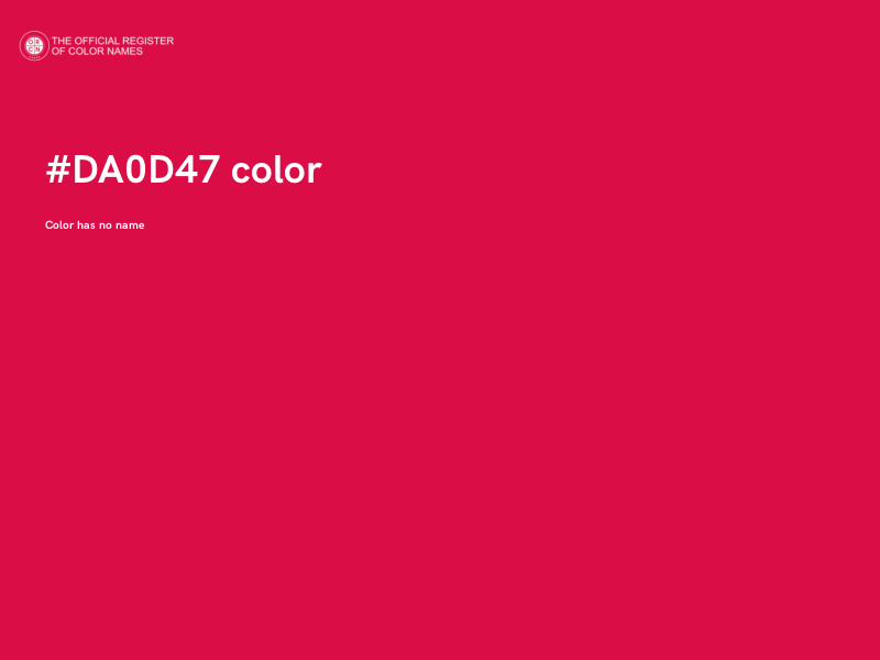 #DA0D47 color image