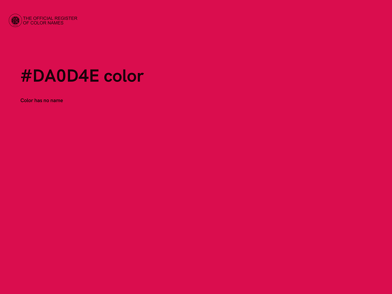 #DA0D4E color image