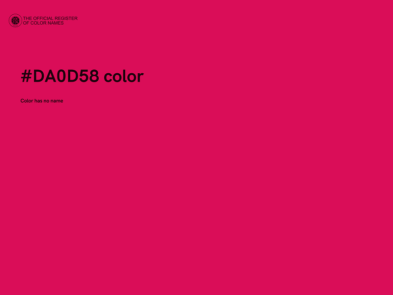 #DA0D58 color image