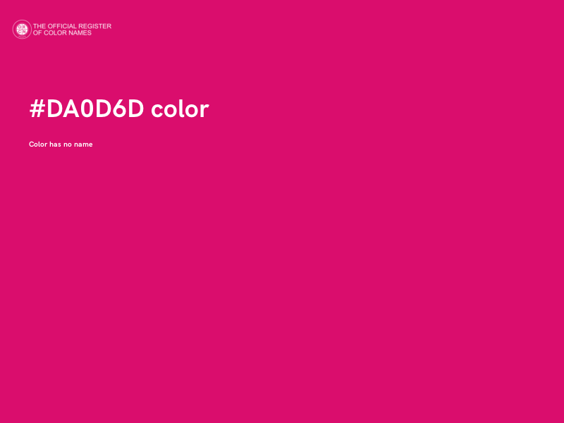 #DA0D6D color image