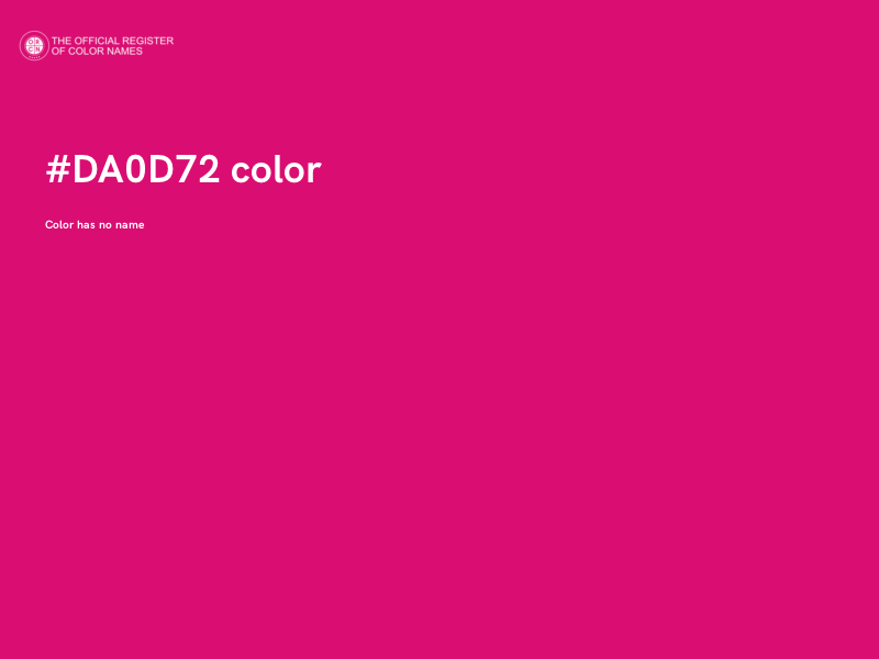 #DA0D72 color image