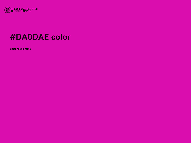 #DA0DAE color image