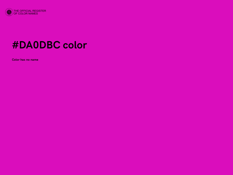 #DA0DBC color image