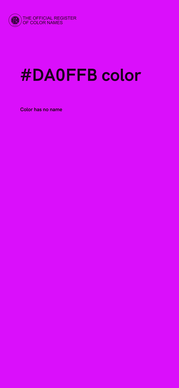 #DA0FFB color image