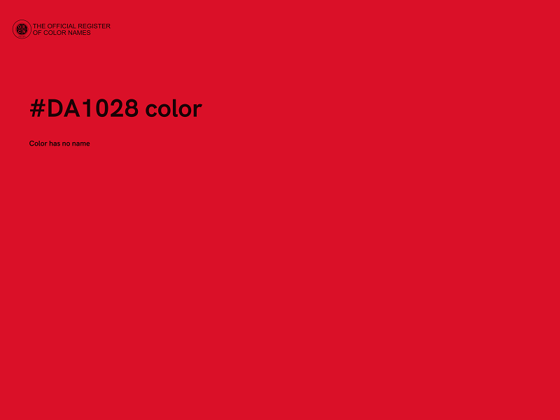 #DA1028 color image