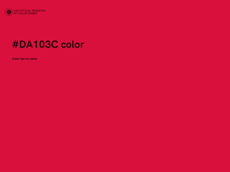 #DA103C color image