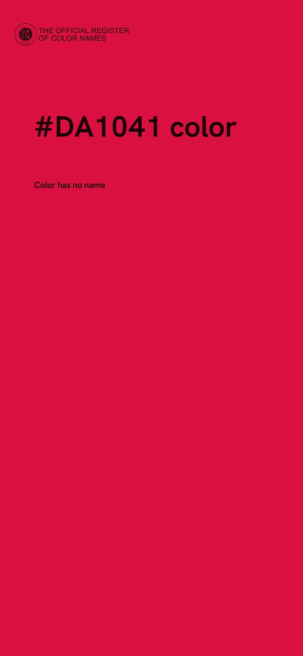 #DA1041 color image