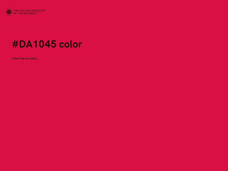 #DA1045 color image