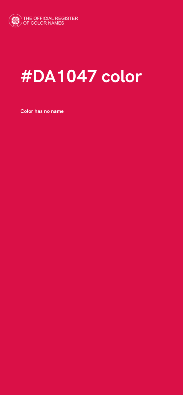 #DA1047 color image