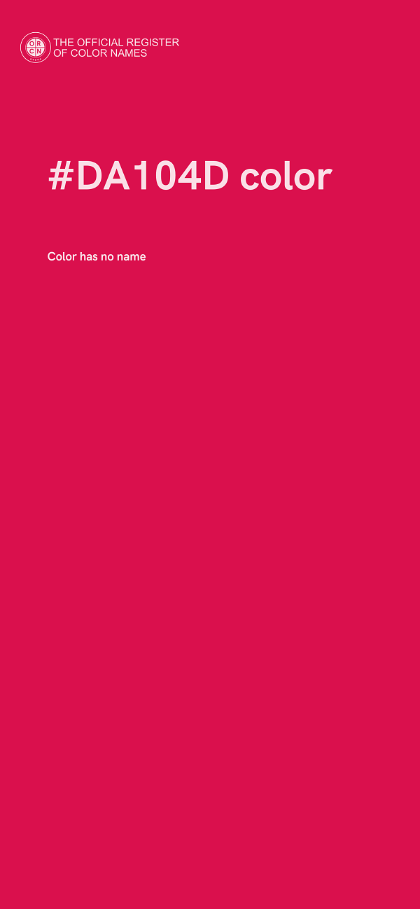 #DA104D color image