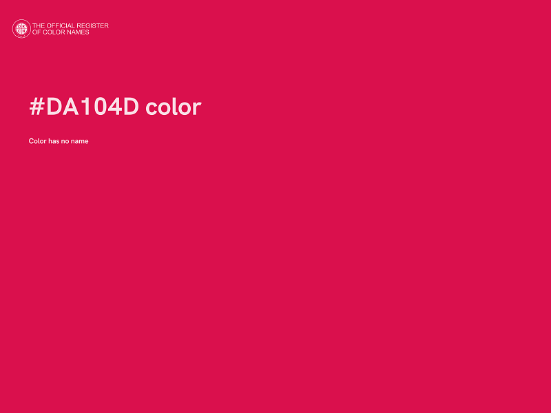 #DA104D color image