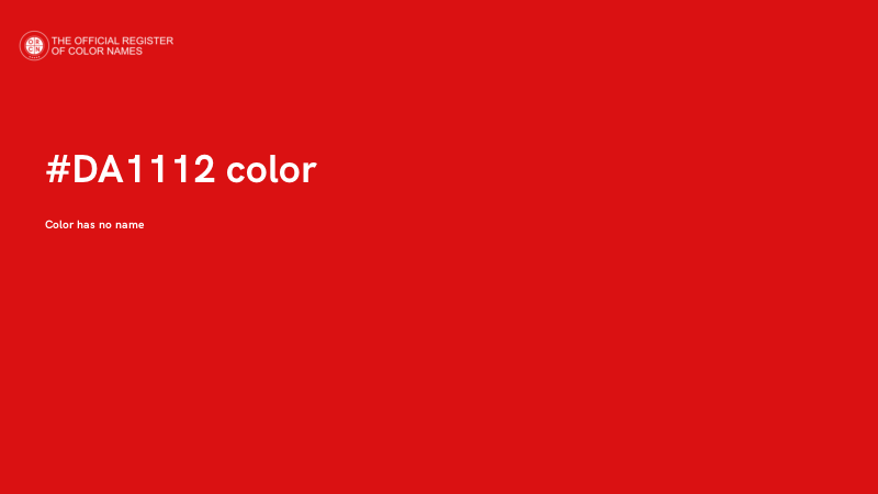 #DA1112 color image