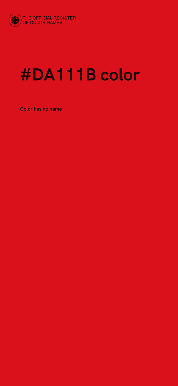 #DA111B color image