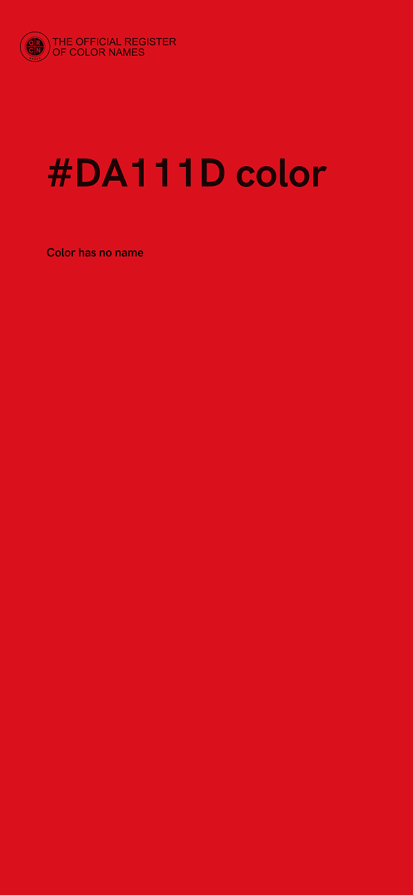 #DA111D color image