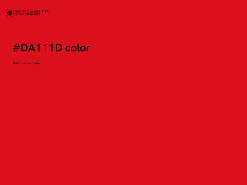 #DA111D color image